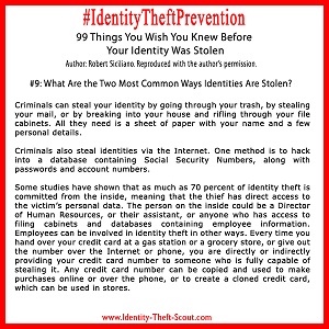 What Are the Two Most Common Ways Identities Are Stolen