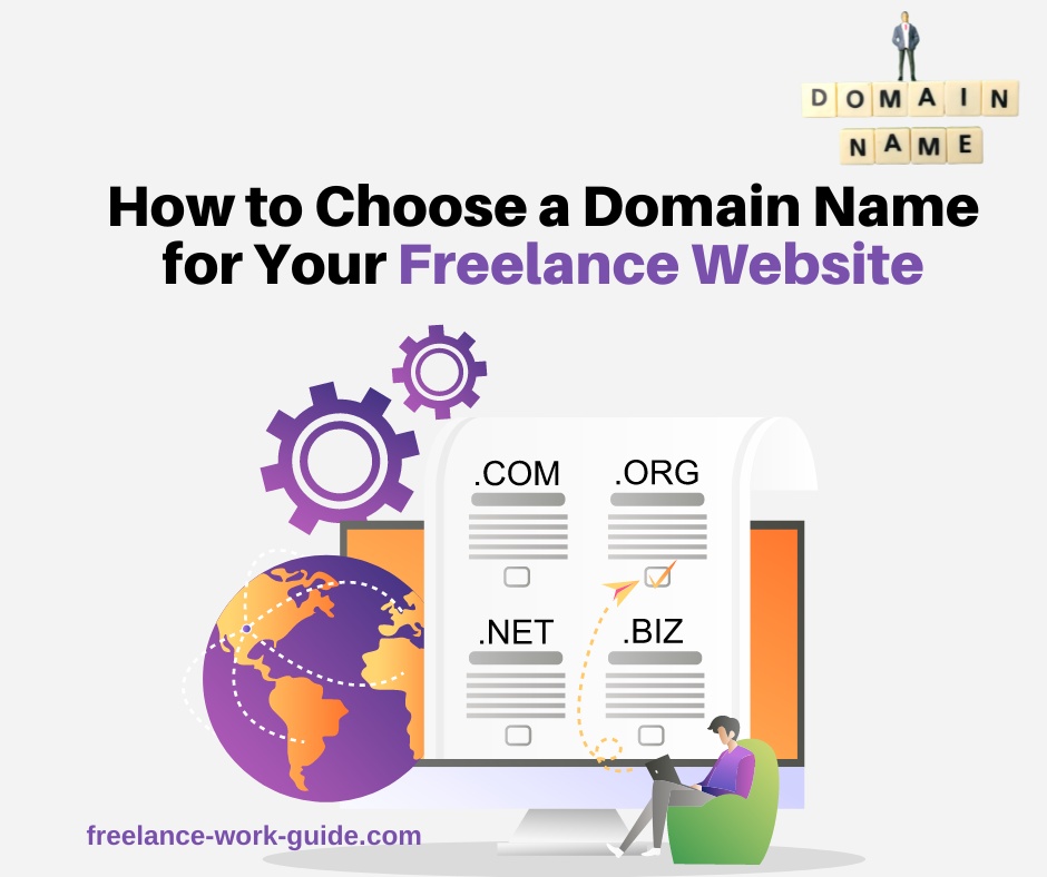 how to choose a domain name for your freelance website